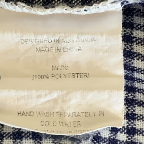 Ebby and I Gingham Checked Smocked Back Sun Dress Sz 8 140H - Picture 7 of 8